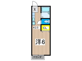 間取図 コ－ポラスしぶや