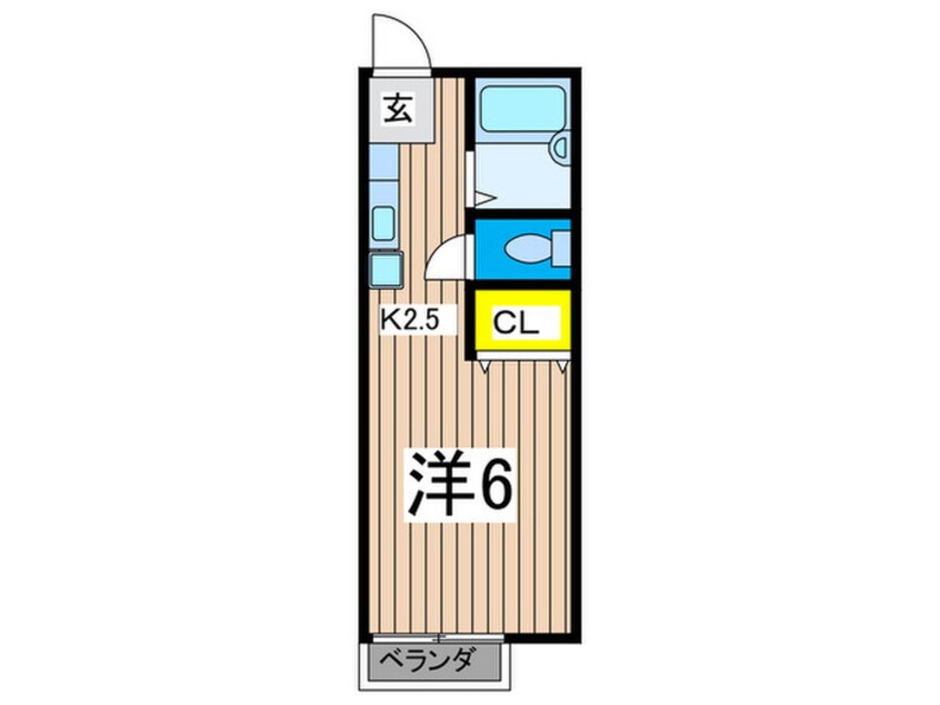 間取図 コ－ポラスしぶや