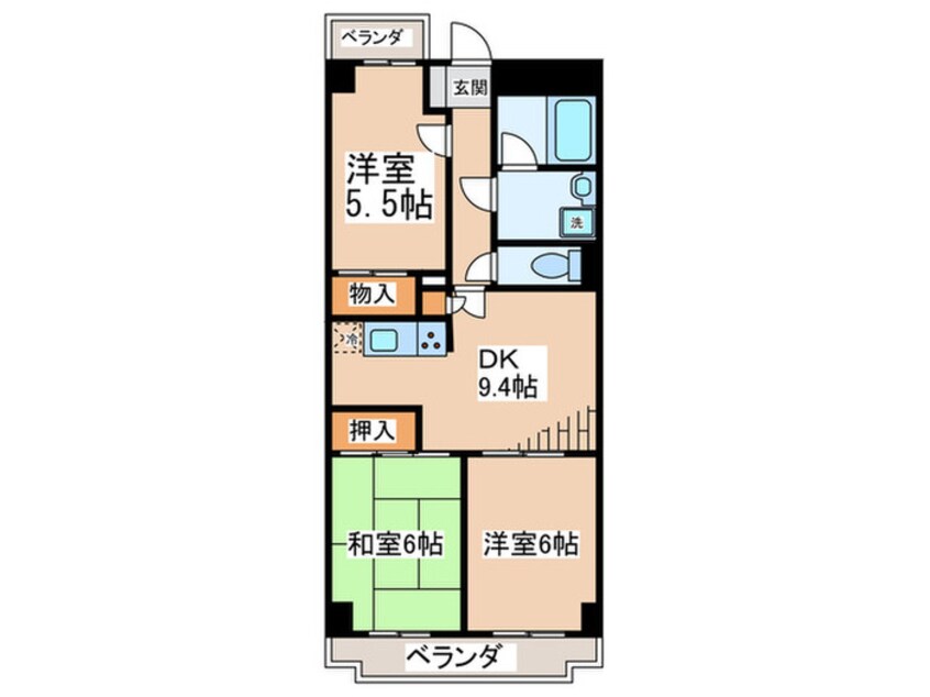 間取図 パークロード相模原