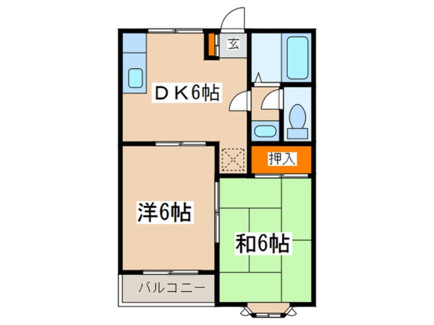 間取図 ハイツミノワ