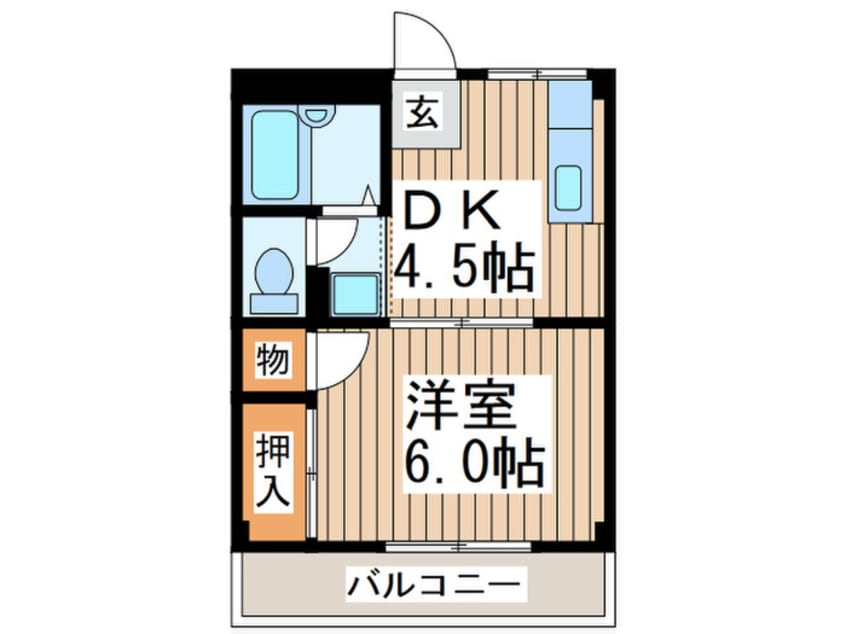 間取図 グランテイア中山