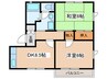 ファミ－ルナルセＣ 2DKの間取り