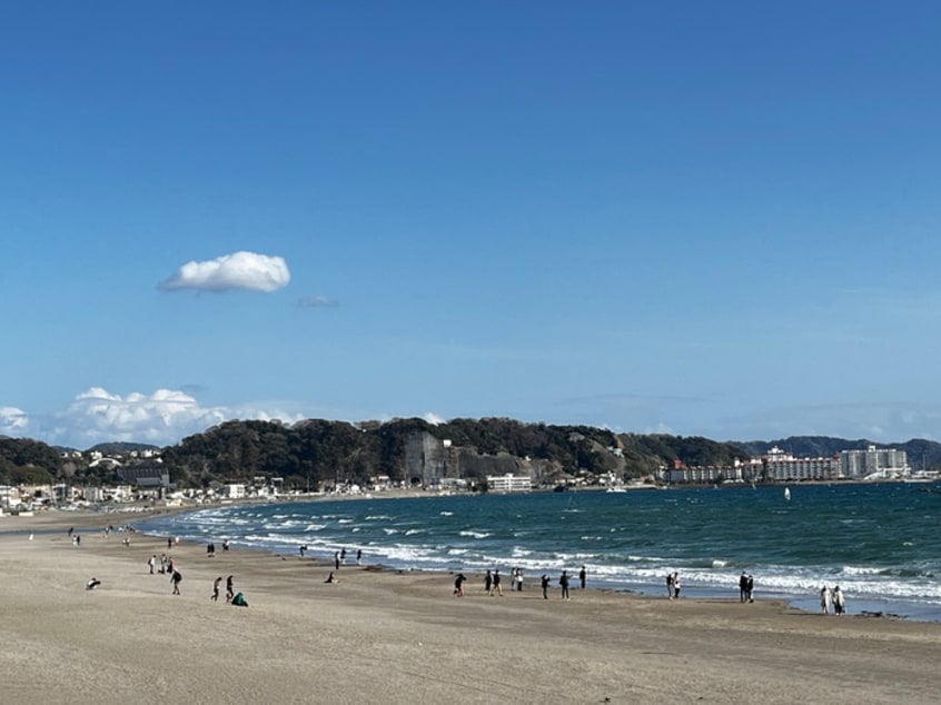 由比ガ浜海岸(公園)まで1100m Ｋフラット