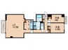 インプルーブ西早稲田 2LDKの間取り