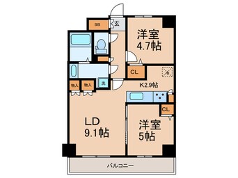 間取図 コンフォリア・リヴ根岸２丁目
