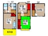 御塚山ハイツＡ 2DK+Sの間取り