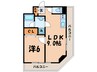 シャトレー深沢 1LDKの間取り