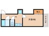 パストラーレ南林間 1Kの間取り