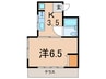 ハイム青葉Ｂ 1Kの間取り