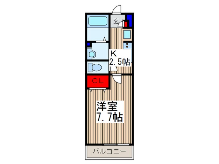 間取図 リブリ・ＳＵＮエースⅠ