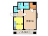 五番館 1Kの間取り
