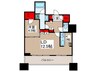 THE TOKYO TOWERS MID TOWER(25F 1LDKの間取り