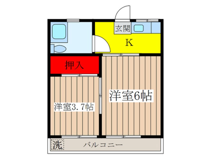 間取図 宮川コ－ポ