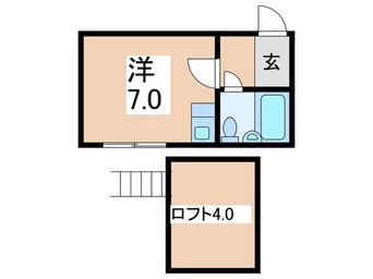 間取図 プラザドゥミハルＢ