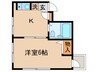 角田ビル 1Kの間取り