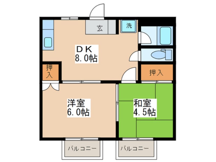 間取図 プロスパーC