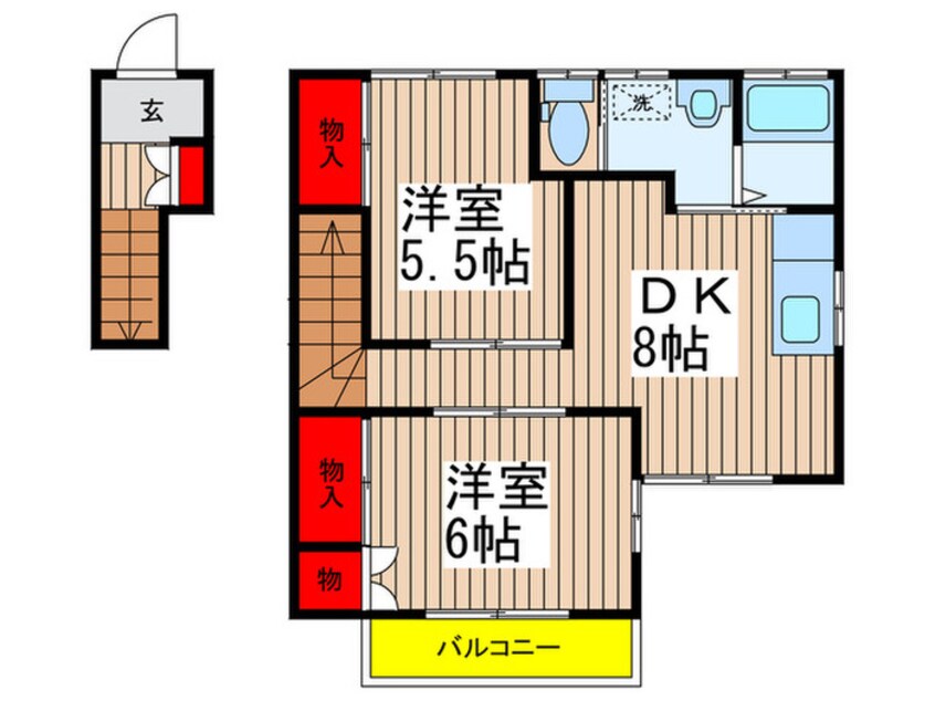 間取図 グランデュール市川七番館