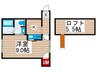 ファーストコーポラス9 1Kの間取り