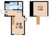 アスルーチェ上石神井 1Rの間取り