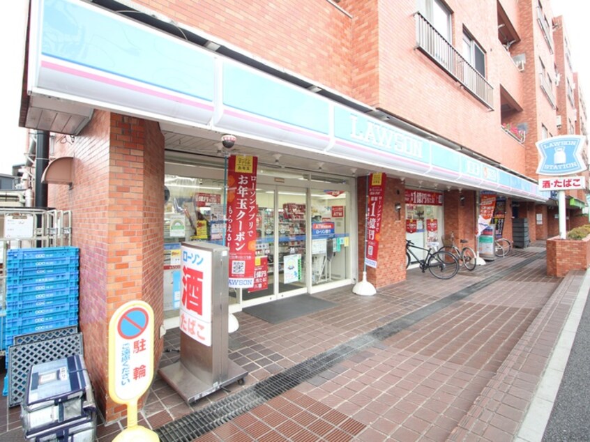 ローソン 弦巻二丁目店(コンビニ)まで398m シャンデール