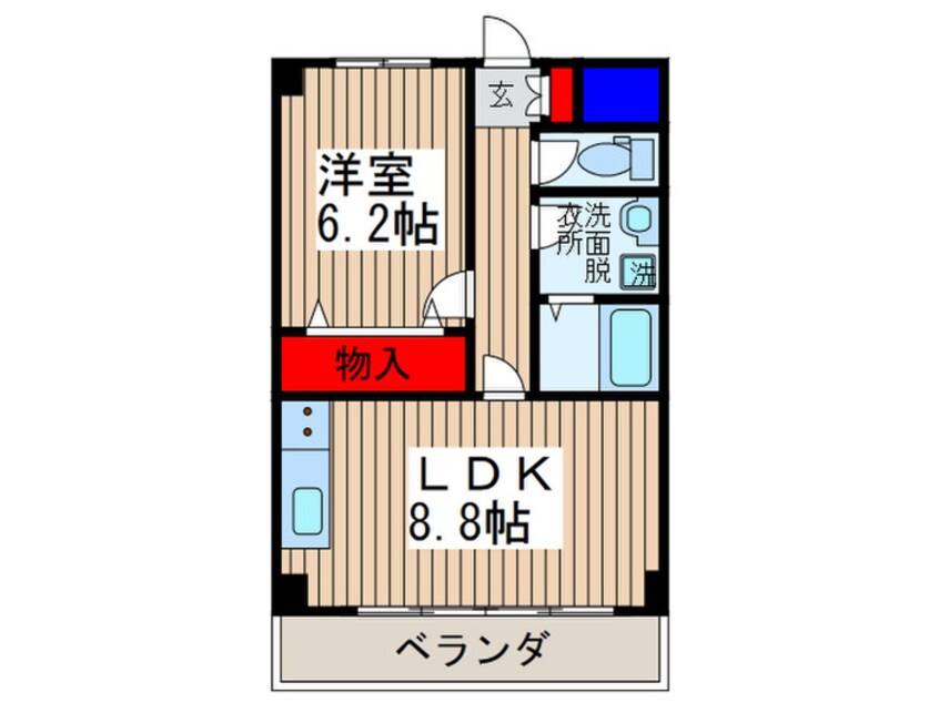 間取図 東栄北小金マンション