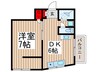 べるべ-る高石神 1DKの間取り