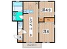仮）チェリーハイム４ 2LDKの間取り
