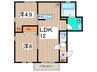 仮）チェリーハイム４ 2LDKの間取り
