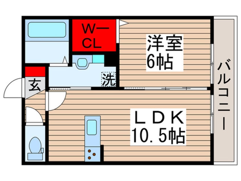 間取図 ディアコート Ｍ