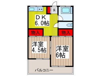 間取図 南浦和コーポ