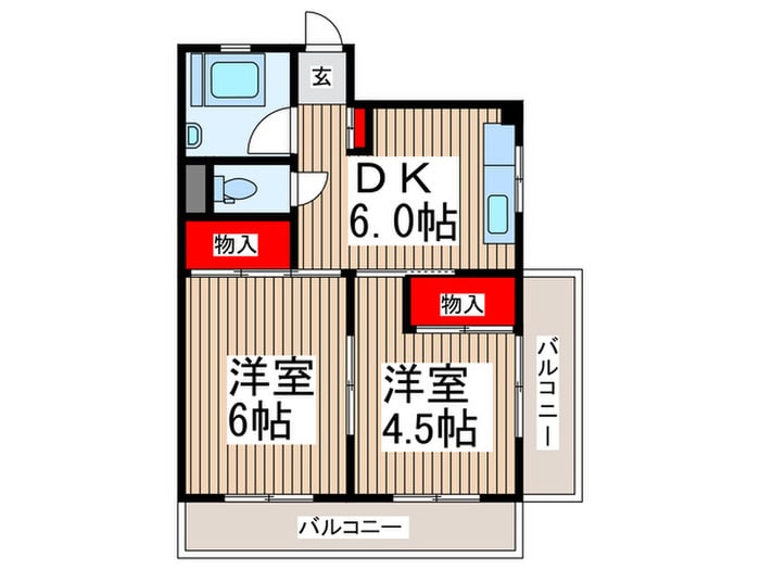 間取り図 南浦和コーポ