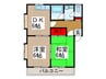 ヴィブレ中浦和 2DKの間取り