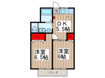間取図 パールガーデン川越C棟