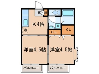 間取図 エレガントミヤ