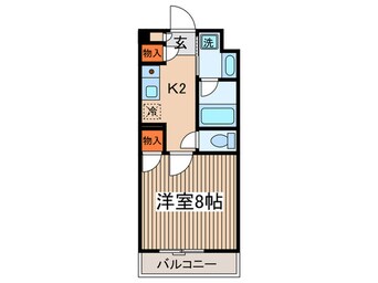 間取図 コ－ボック飛田給Ⅱ