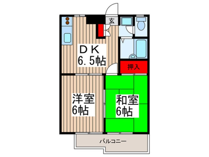 間取図 ﾋﾞﾚｯｼﾞﾋﾙ松山