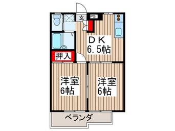 間取図 ﾋﾞﾚｯｼﾞﾋﾙ松山