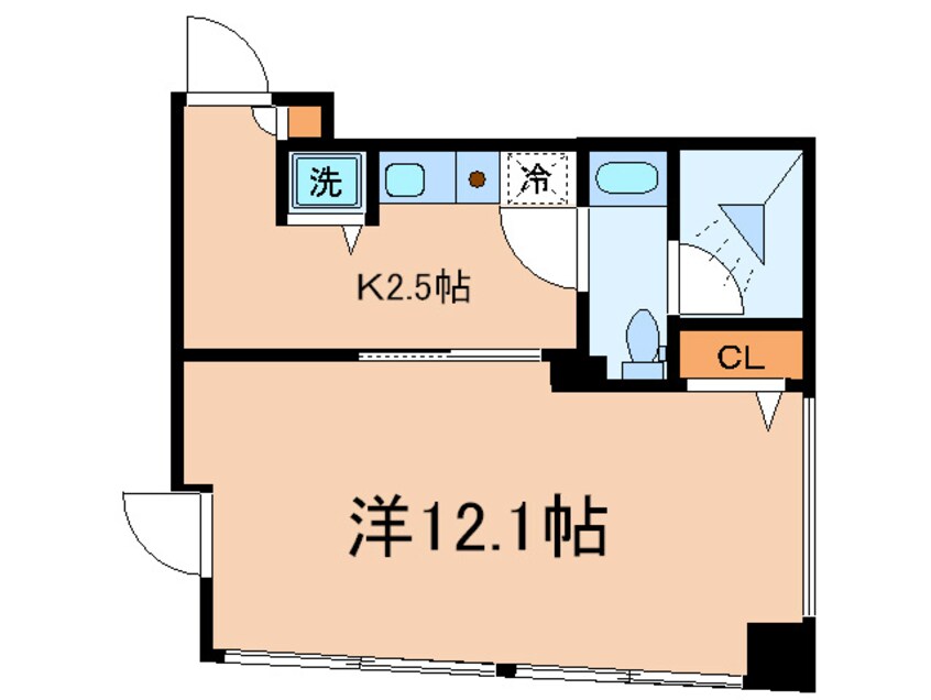 間取図 ｶｽﾀﾘｱ水天宮Ⅱ