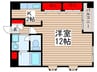 グランフォレスト 1Kの間取り