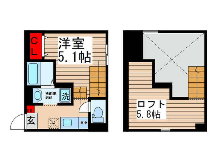 間取り図 ＲＩＺＥＳＴ　ＴＹ新松戸Ⅱ