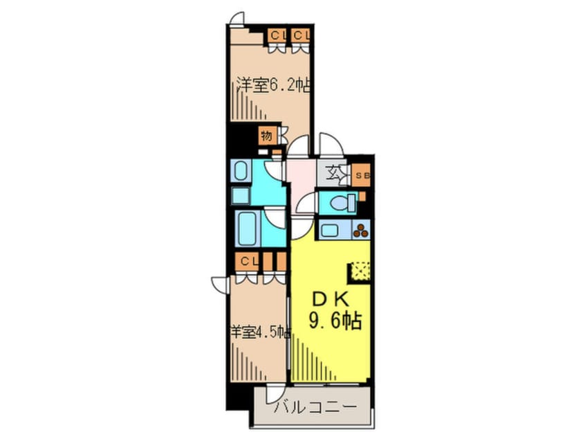 間取図 Park Axis新御徒町East