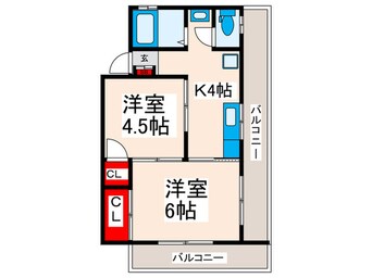 間取図 コーポ塚田