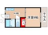 コーポはま乃 1Kの間取り
