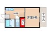 コーポはま乃 1Kの間取り