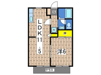 間取図 ラヴィ東戸塚伍番館
