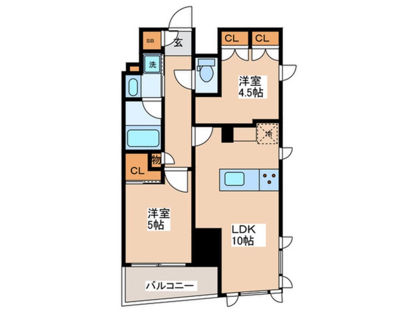 間取図 ザ・パークハビオ中野新橋