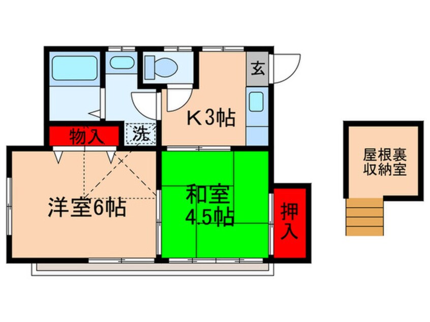 間取図 塚本　ハウス