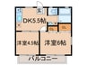 光ハイツＣ 2DKの間取り
