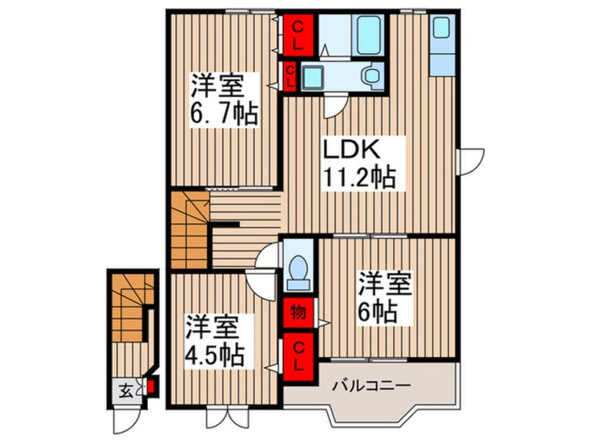 間取図 オ－クガ－デン