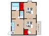 フジハイツ１ 2Kの間取り